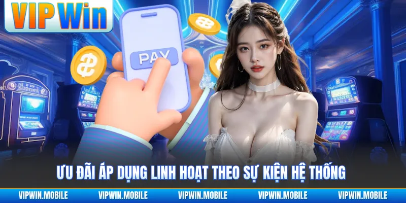 Ưu đãi áp dụng linh hoạt theo sự kiện hệ thống